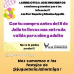 DOMINGO 9 DE JULIO, 17 HS. "CANCIONES Y CUENTOS PARA LAS INFANCIAS"