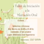 TALLER DE INICIACIÓN A LA NARRACIÓN ORAL 2da. Clase (TODOS LOS MARTES)