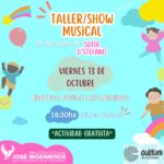 VIERNES 13 DE OCTUBRE, 18 Y 30 HS.: "TALLER/SHOW MUSICAL DE LA MANO DE SOFÍA D'STEFANO"