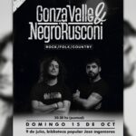 DOMINGO 15 DE OCTUBRE, 20 Y 30 HS.: SHOW ACÚSTICO GONZA VALLE & NEGRO RUSCONI