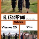 VIERNES 20 DE OCTUBRE, 21 HS.: TEATRO " EL ESCORPIÓN" de Patricia Suárez