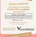 VIERNES 27 DE OCTUBRE: TEATRO SENSORIAL VARIOS HORARIOS! DESDE 18HS. CADA MEDIA HORA