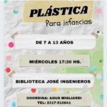 MIÉRCOLES DE MARZO, 17 Y 30 HS. PLÁSTICA PARA INFANCIAS