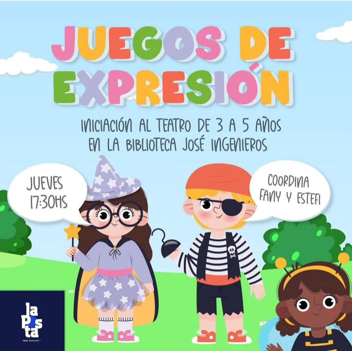 "JUEGOS DE EXPRESIÓN" DESDE  EL 7 DE MARZO coordinan Fanny y Stefy