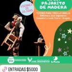 VIERNES 20 DE SEPTIEMBRE, 20:30 HS. TÍTERES: "CUCÚ, PAJARITO DE MADERA"