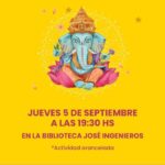 JUEVES 5 DE SEPTIEMBRE, 19: 30 HS.: CHARLA TEMA: AYURVEDA
