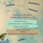 MARTES 1  DE OCTUBRE, 19 Y 30 HS. (FUNCIÓN PRIVADA) "LILIANA BODOC - NARRACIÓN"