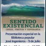 MARTES 19 DE AGOSTO, 19 Y 30 HS. : PRESENTACIÓN DEL LIBRO "SENTIDO EXISTENCIAL" DE ALEJANDRO MARCHESAN