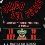 DOMINGO 16 DE NOVIEMBRE, 19 HS.: "Circo del Terror"