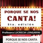 SÁBADO 20 DE JUNIO, 21 HS. :  MUESTRA MUSICAL "PORQUE SE NOS CANTA" 5º EDICIÓN