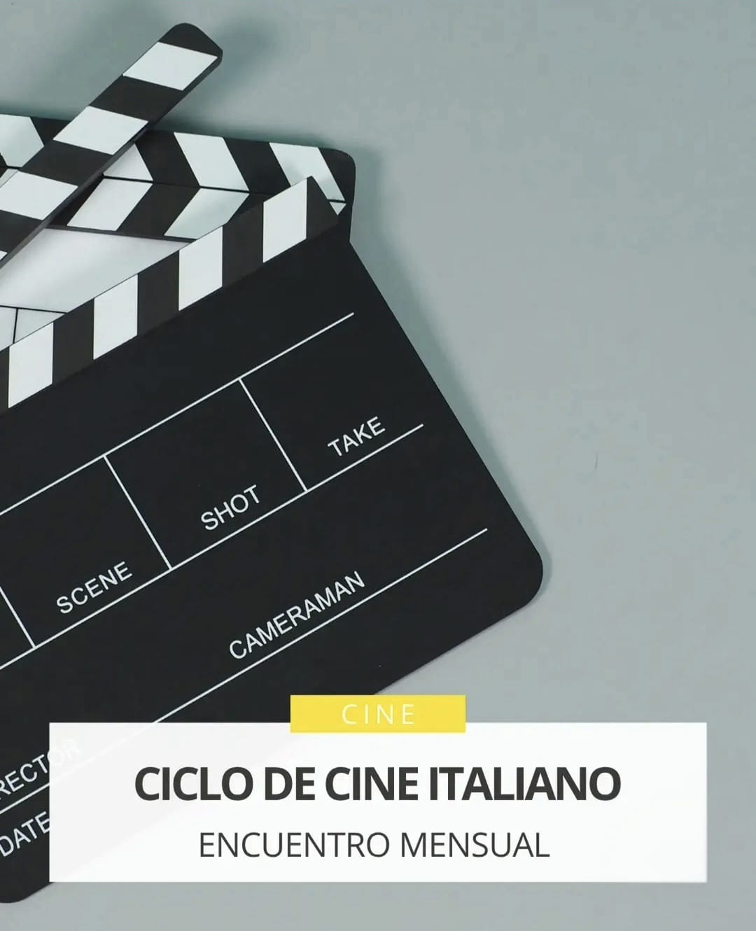 MIÉRCOLES 9 DE SEPTIEMBRE, 20 HS. CICLO DE CINE ITALIANO