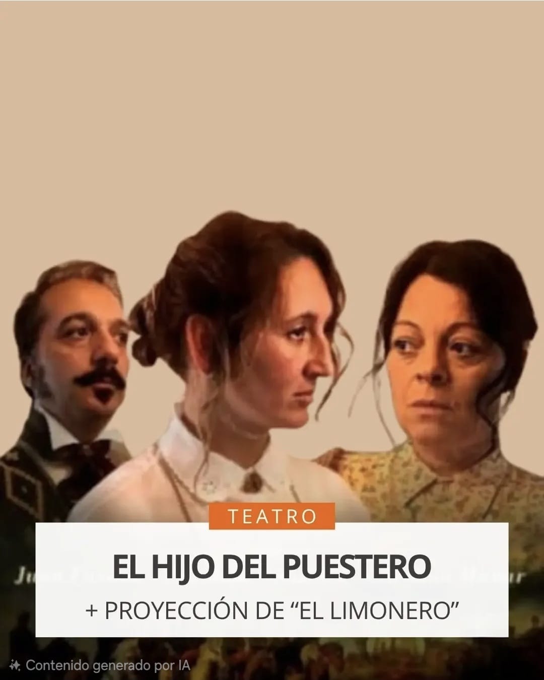 VIERNES 18 DE SEPTIEMBRE, 21 HS. : TEATRO "LA HIJA DEL PUESTERO"