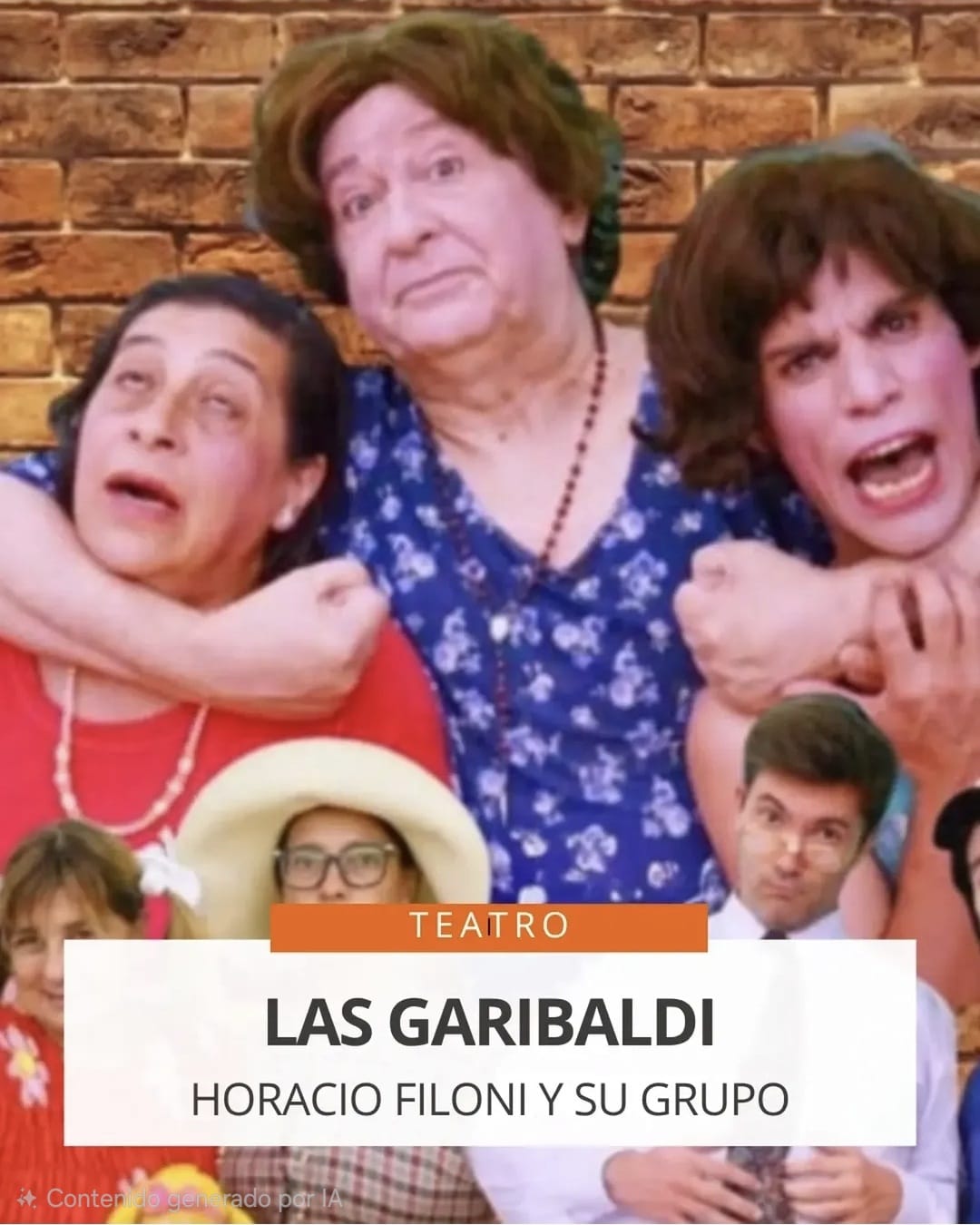 SÁBADO 19 DE SEPTIEMBRE, 21 HS. : TEATRO "LAS GARIBALDI"
